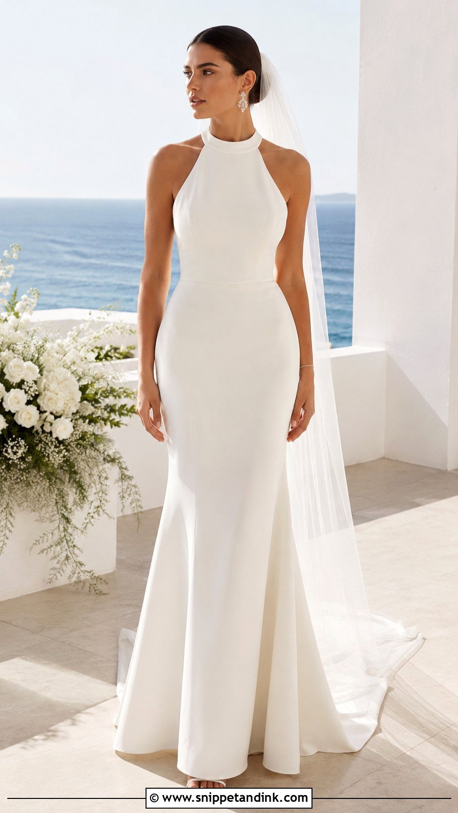 Halter Neck Bridal Wedding Gown - Snippet and Ink - 20 Bridal Wedding Gowns