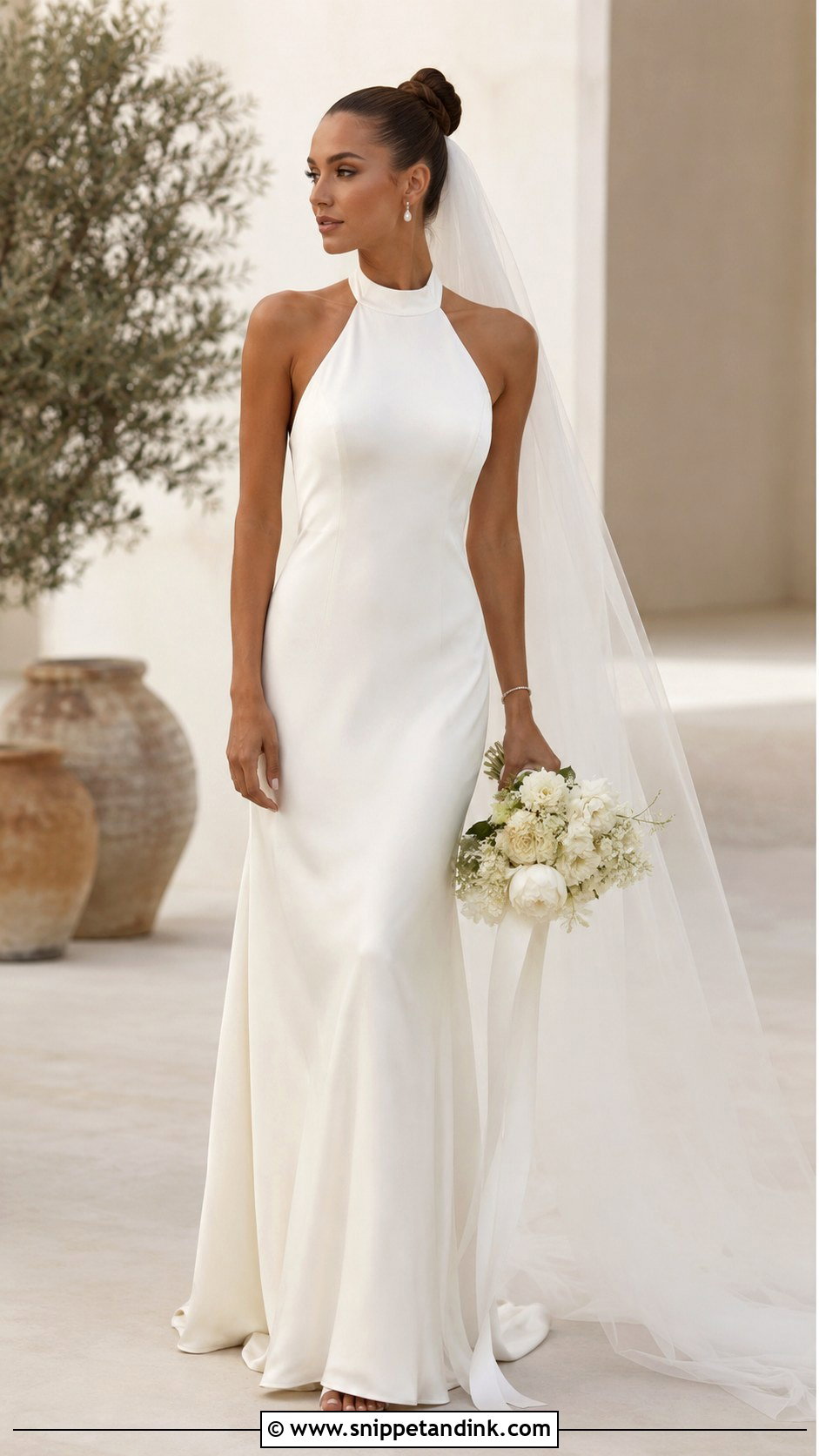 Halter Neck Bride Outfit - Snippet and Ink - 20 2024 Bride Ideas