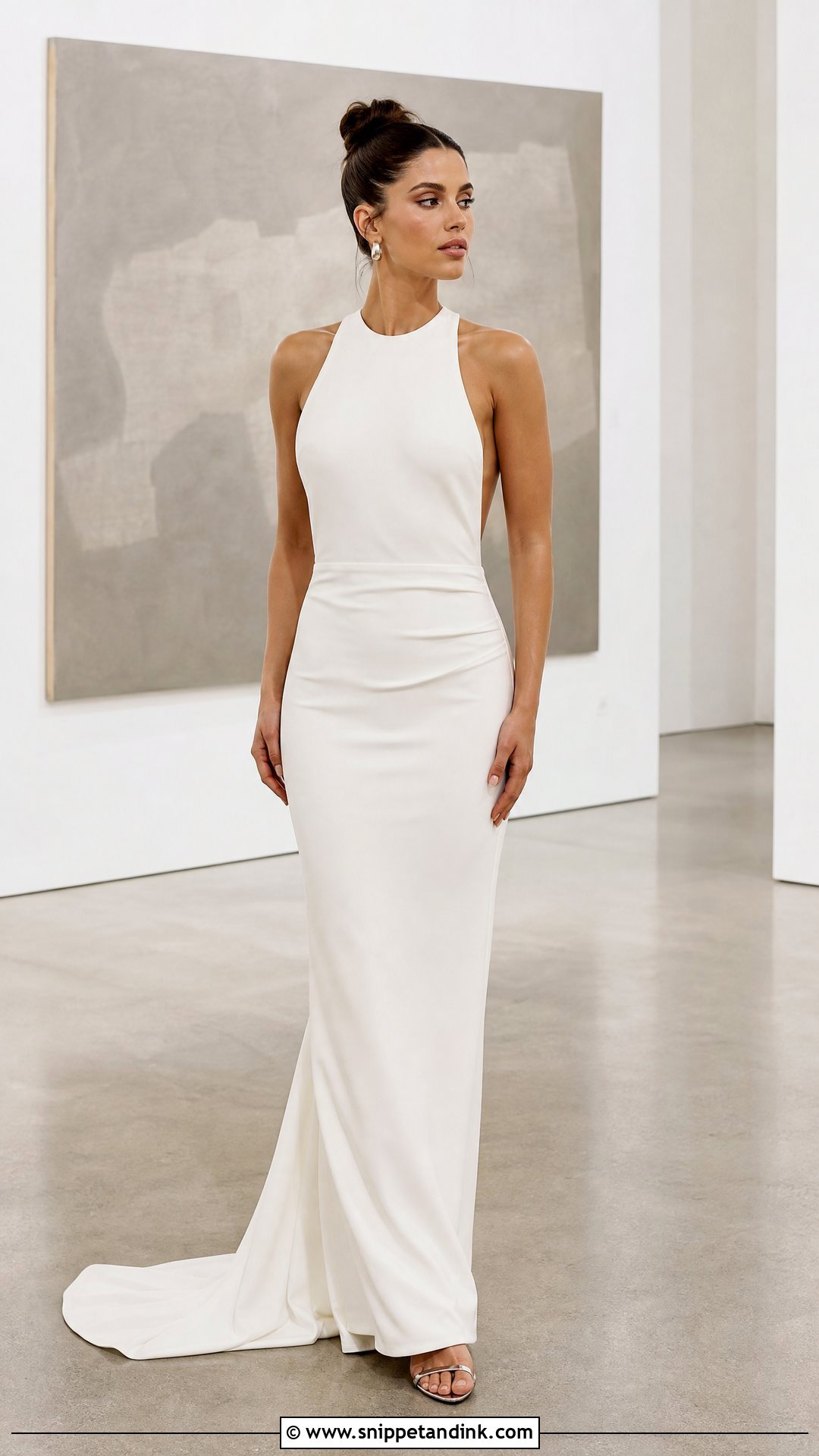 Halter Neck Fitted Wedding Dress - Snippet and Ink - 20 Tight Fitted Wedding Dresses