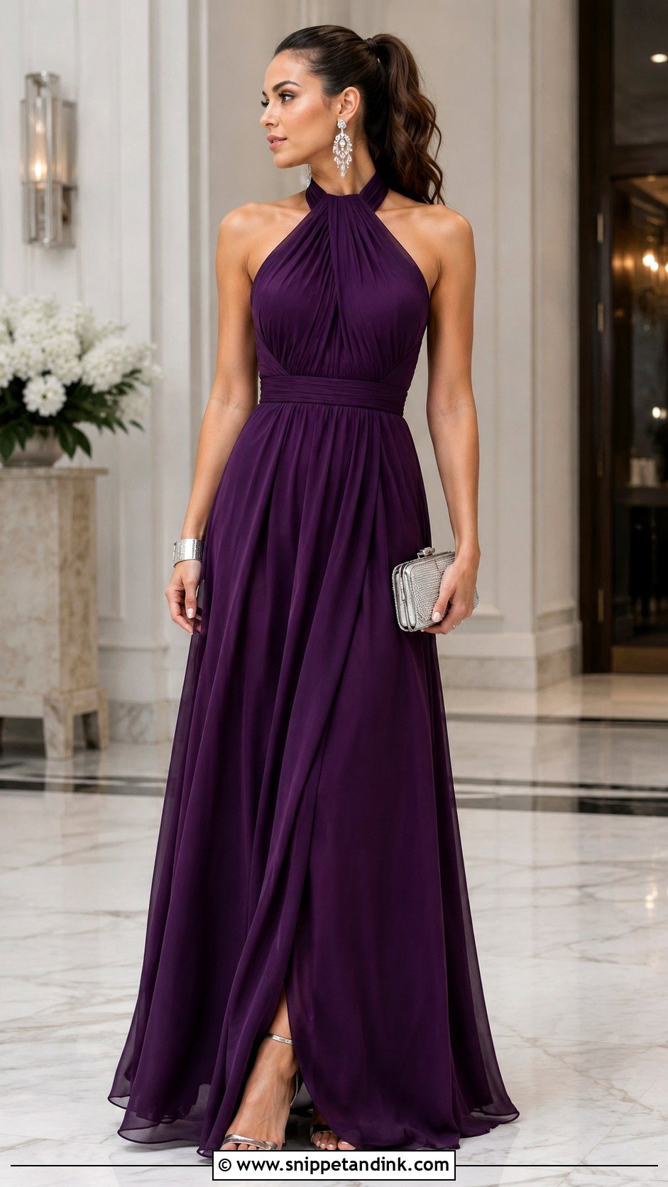 Halter Neck Gown Outfit - Snippet and Ink - 20 Dream Gown Ideas