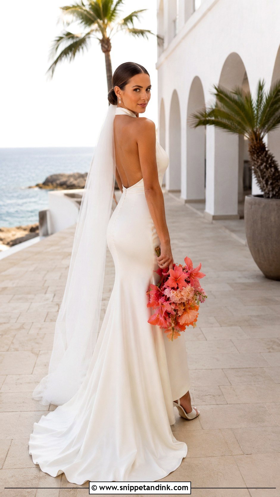 Halter Neck June Wedding Dress - Snippet and Ink - 20 June Wedding Dress Ideas