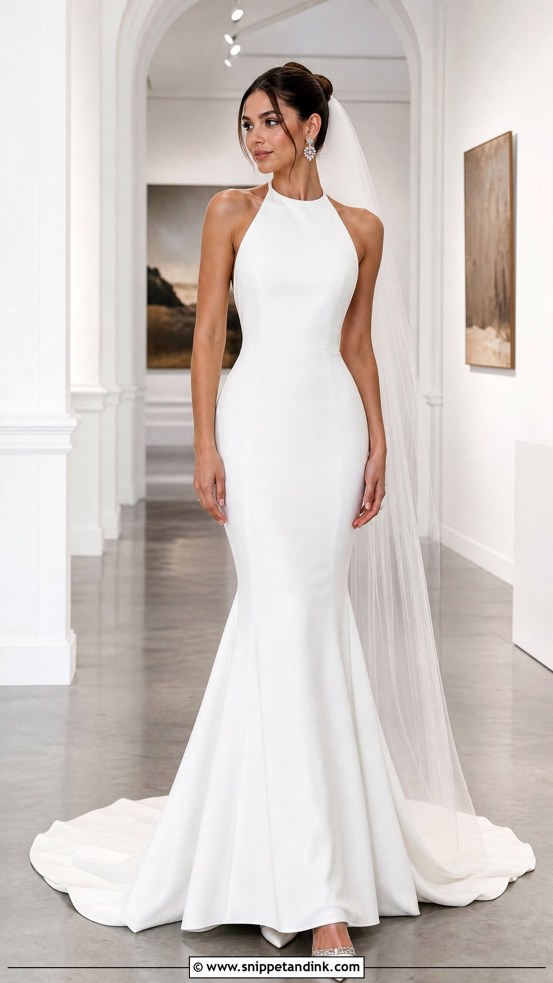 Halter Neck Trumpet Wedding Dress - Snippet and Ink - 20 Wedding Dress Hourglass Shape Ideas
