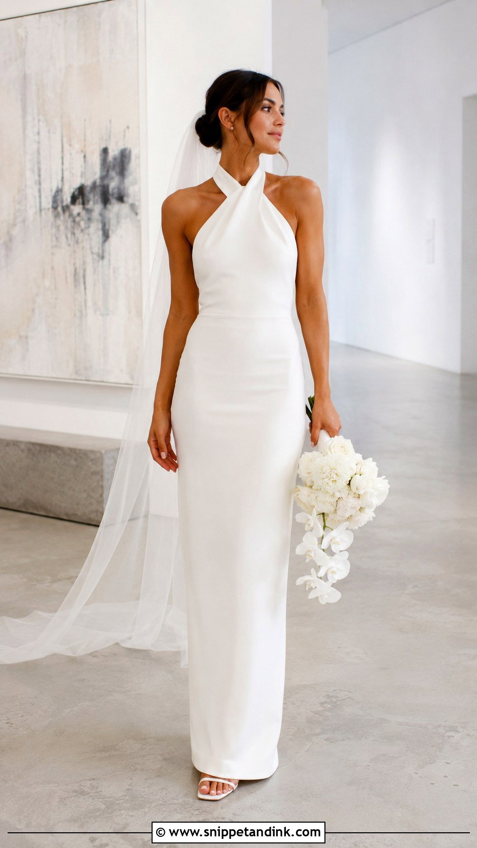 Halter Neck Wedding Dress - Snippet and Ink - 30 Vintage Inspired Wedding Dresses