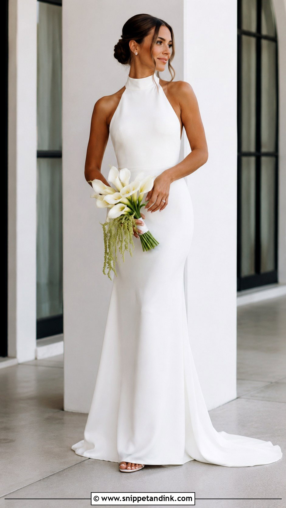 Halter Neck Wedding Dress - Snippet and Ink - 20 Popular Wedding Dresses