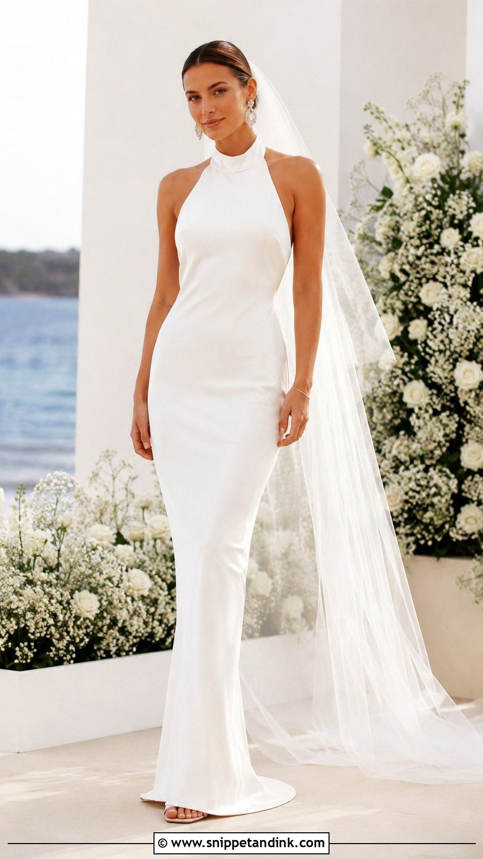 Halter Neck Wedding Dress - Snippet and Ink - 25 Wedding Dresses 2025 Bride