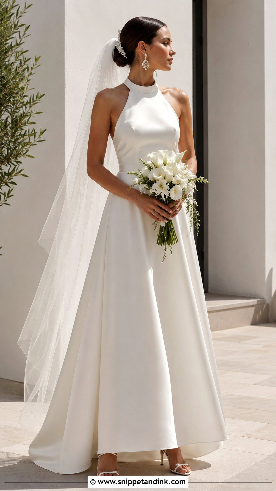 Halter Neck Wedding Dress - Snippet and Ink - 20 Budget Wedding Dress Ideas