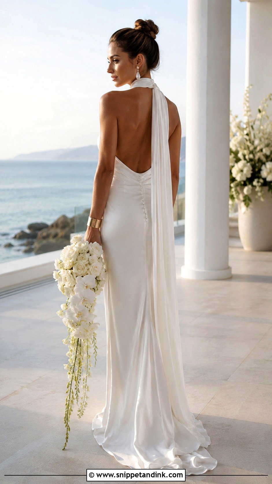 Halter Neck Wedding Dress - Snippet and Ink - 20 Contemporary Wedding Dress Ideas