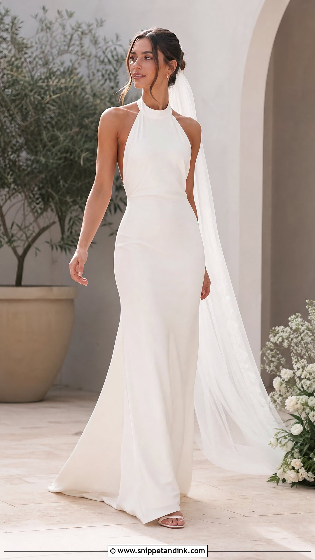 Halter Neck Wedding Dress - Snippet and Ink - 20 Sew Wedding Dress Ideas