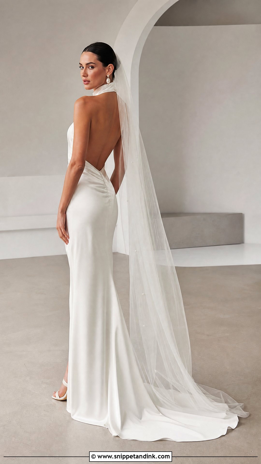Halter Neck Wedding Dress - Snippet and Ink - 20 Wedding Bridal Dress Ideas