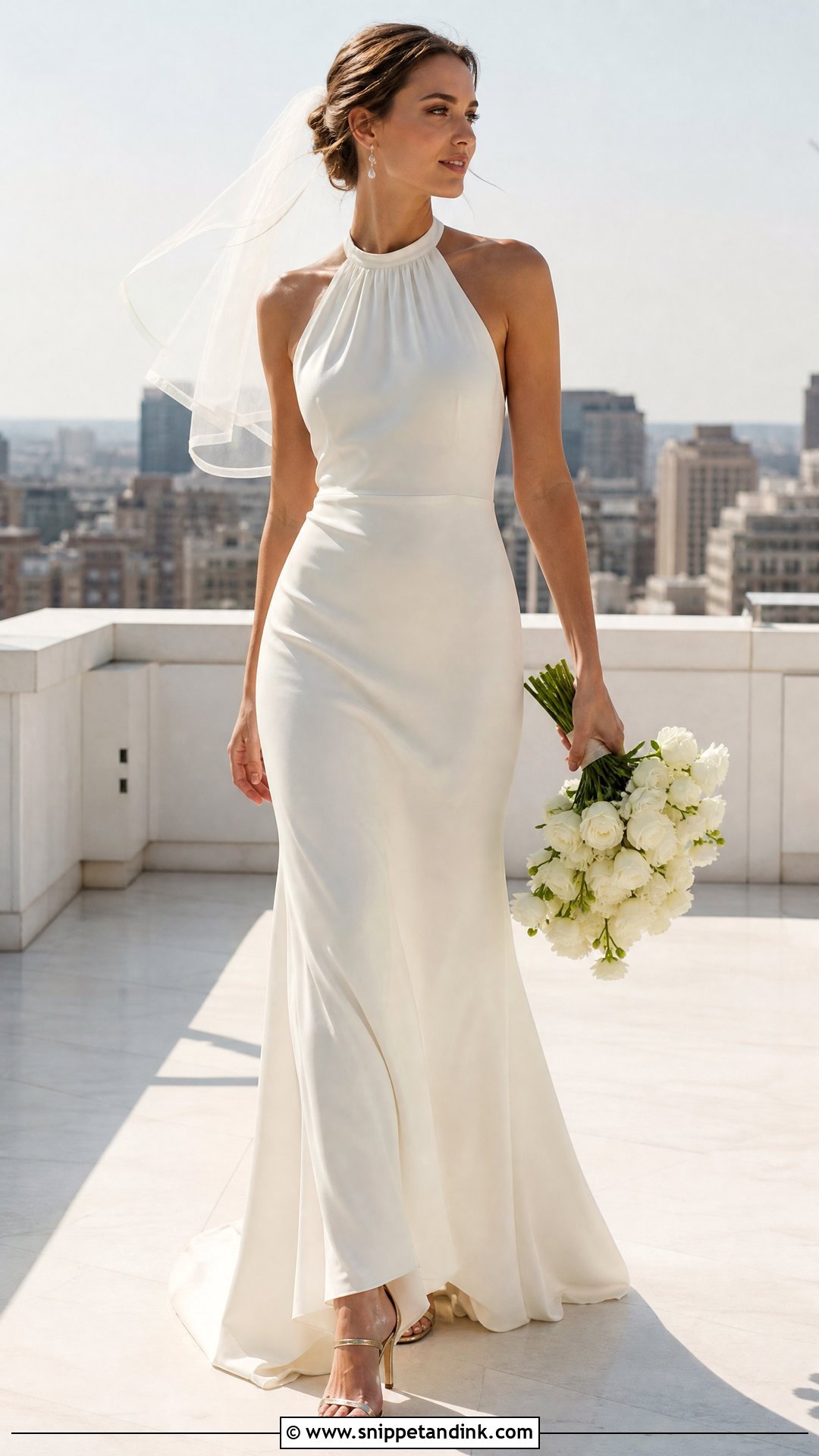 Halter Neck Wedding Dress - Snippet and Ink - 20 Wedding Dress Gallery Ideas