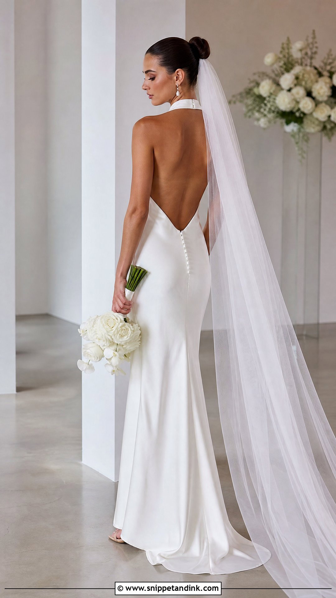 Halter Neck Wedding Dress - Snippet and Ink - 20 Wedding Dress Top Styles