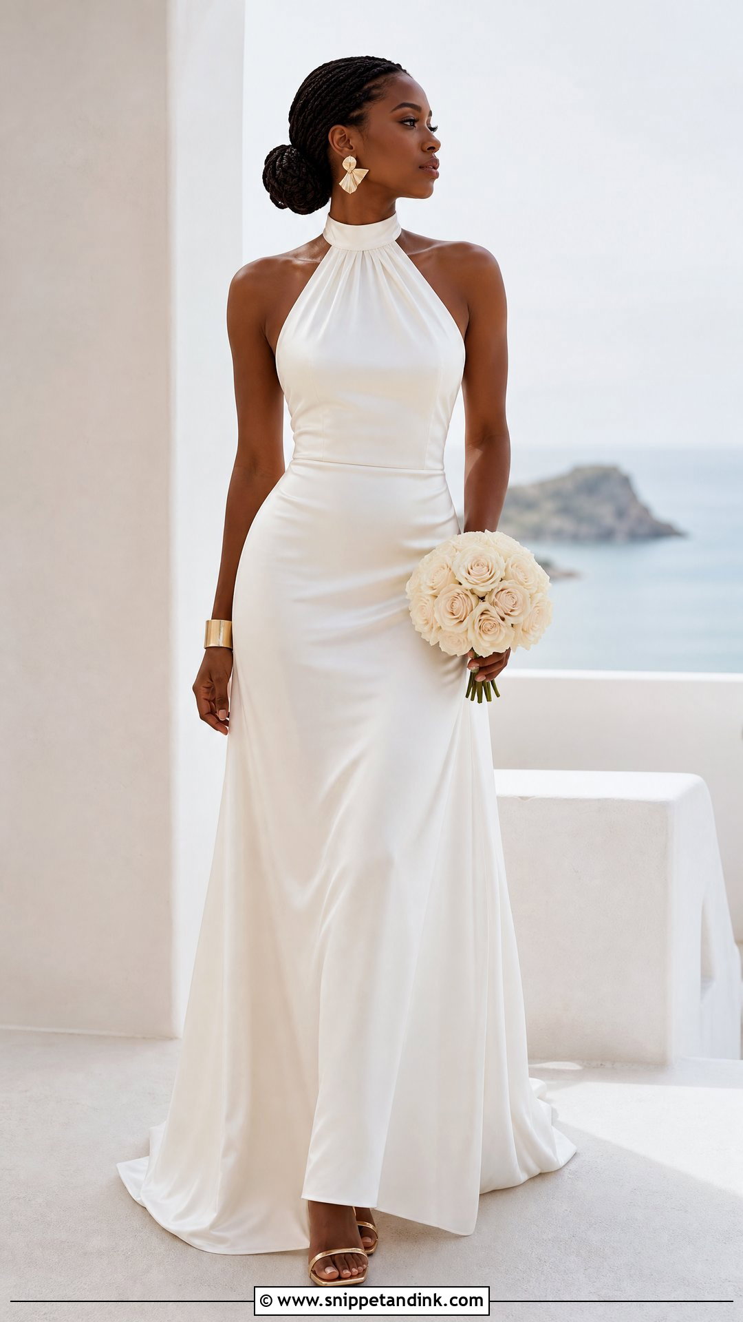 Halter Neck Wedding Dress - Snippet and Ink - 20 Wedding Dresses for Black Women