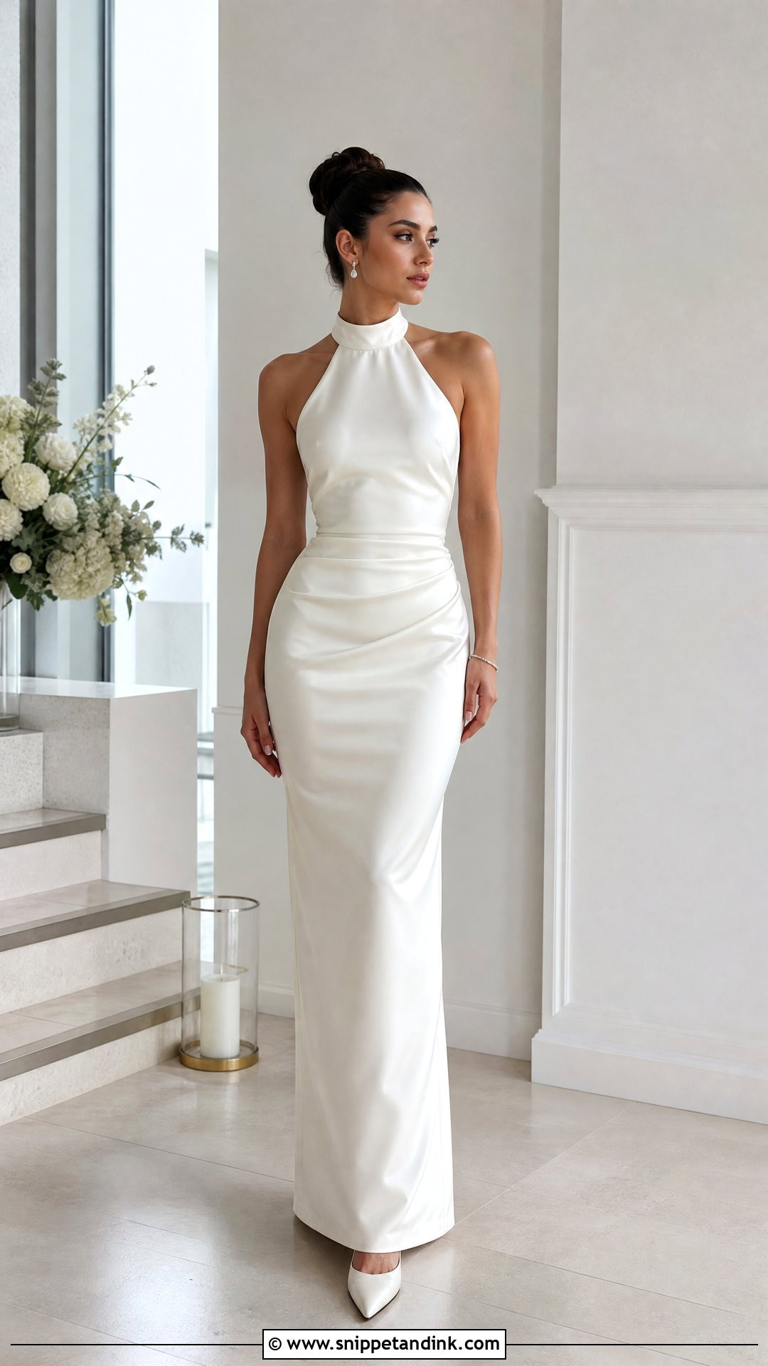 Halter Neck Wedding Dress - Snippet and Ink - 20 Wedding Dresses Women