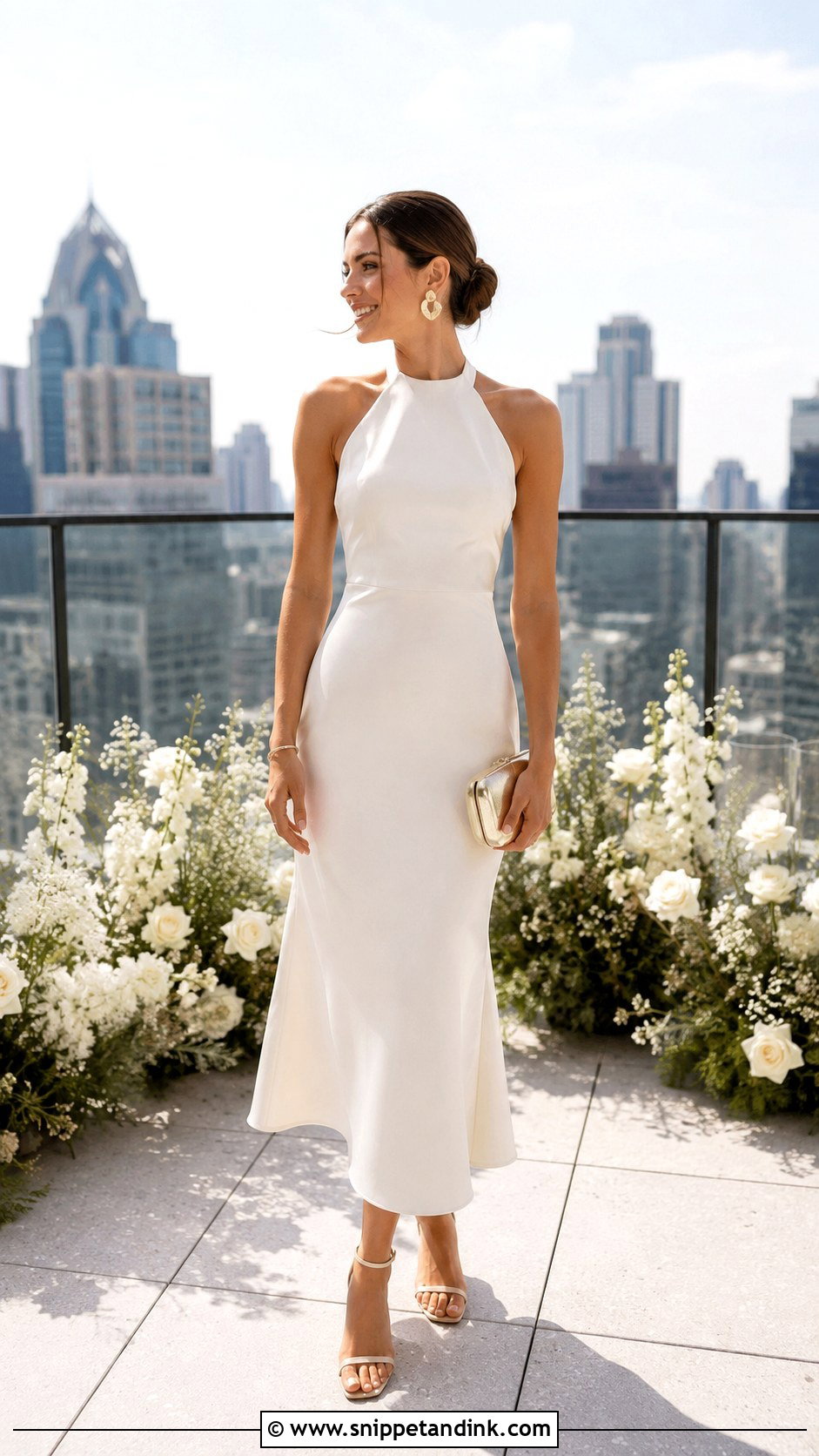 Halter Neck Wedding Dress - Snippet and Ink - 20 Low Key Wedding Dress Ideas