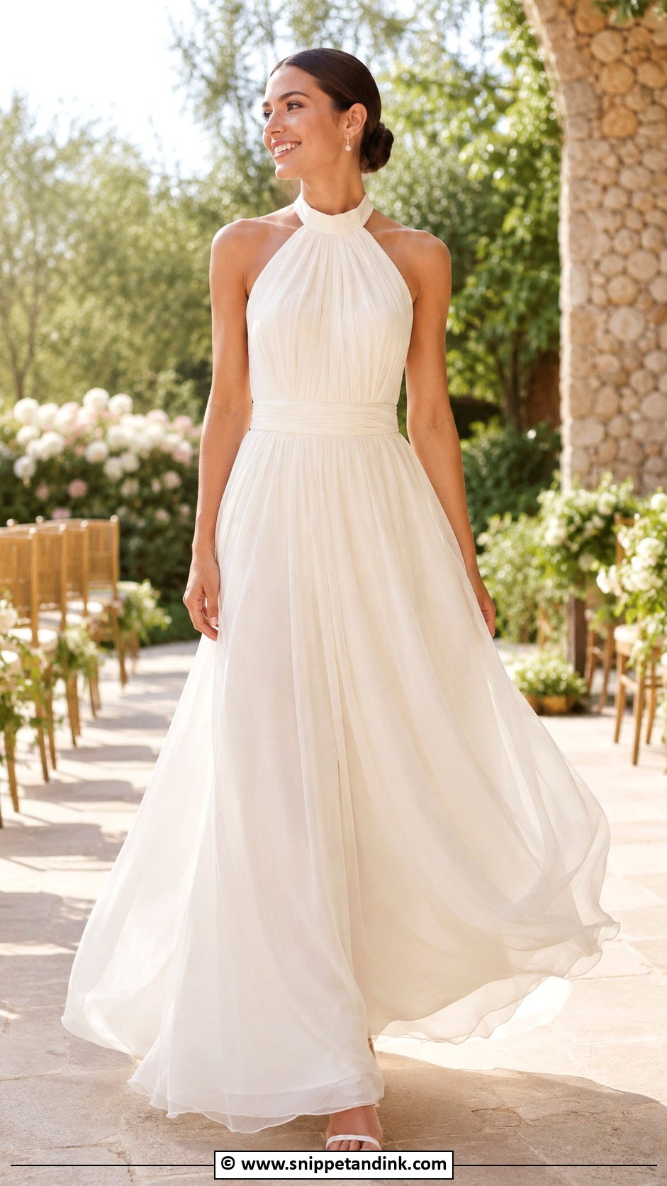 Halter Neck Wedding Dress For Summer Wedding - Snippet and Ink - 30 Halter Neck Wedding Dress Ideas