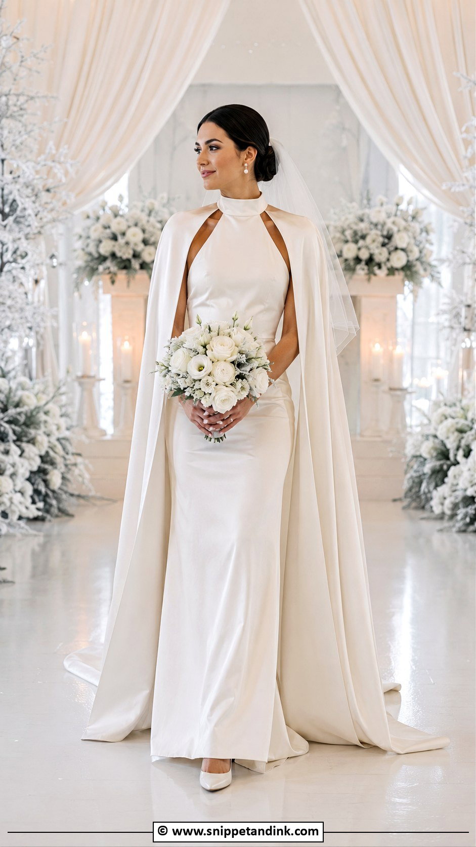 Halter Neck Wedding Dress For Winter Wedding - Snippet and Ink - 30 Halter Neck Wedding Dress Ideas
