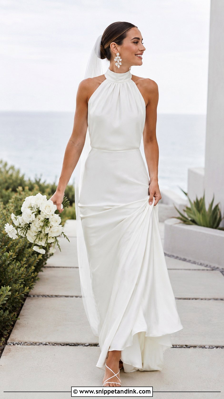 Halter Neck Wedding Gown - Snippet and Ink - 20 Latest Wedding Gowns Bridal Collection