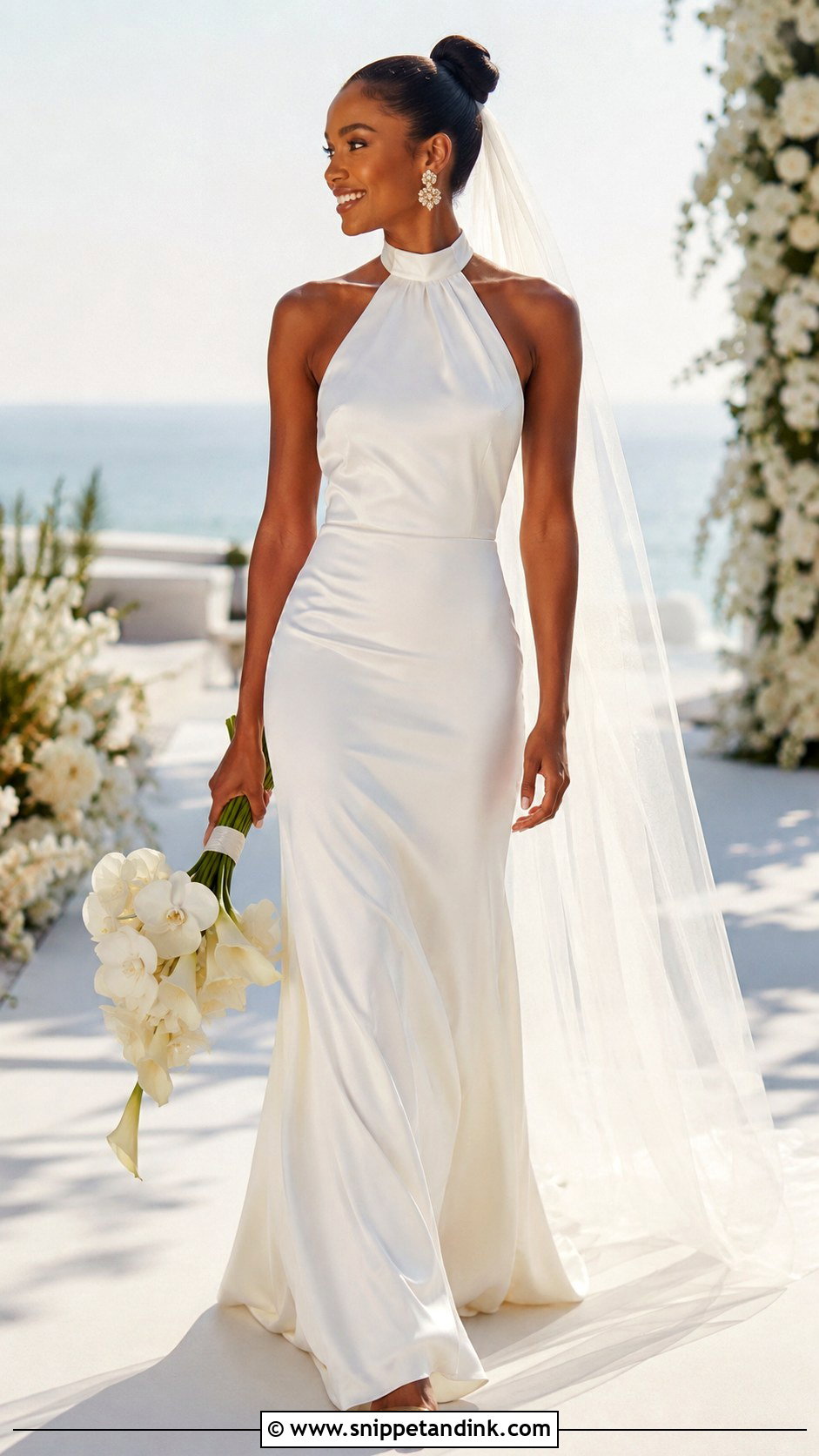 Halter Neck Wedding Gown - Snippet and Ink - 20 Modern Wedding Gown Ideas