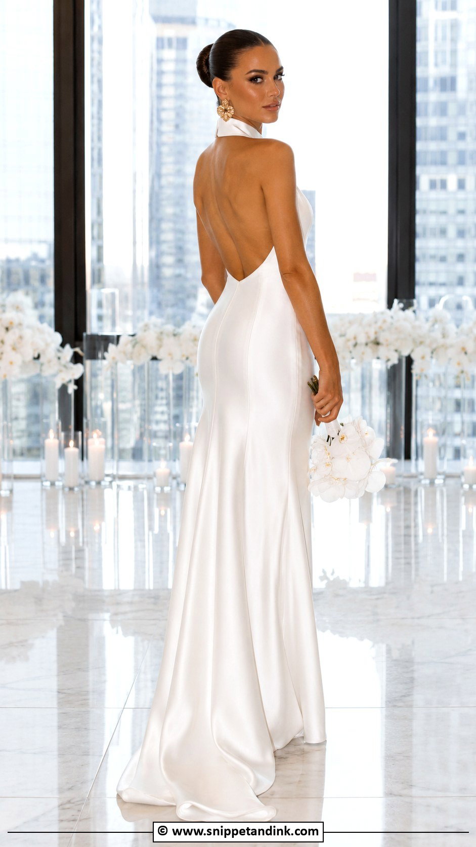Halter Neck Wedding Gown - Snippet and Ink - 30 Couture Wedding Gowns