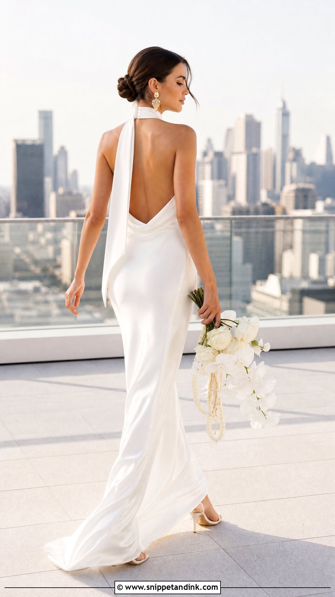 Halter Open Back Wedding Dress - Snippet and Ink - 20 Open Wedding Dress Ideas