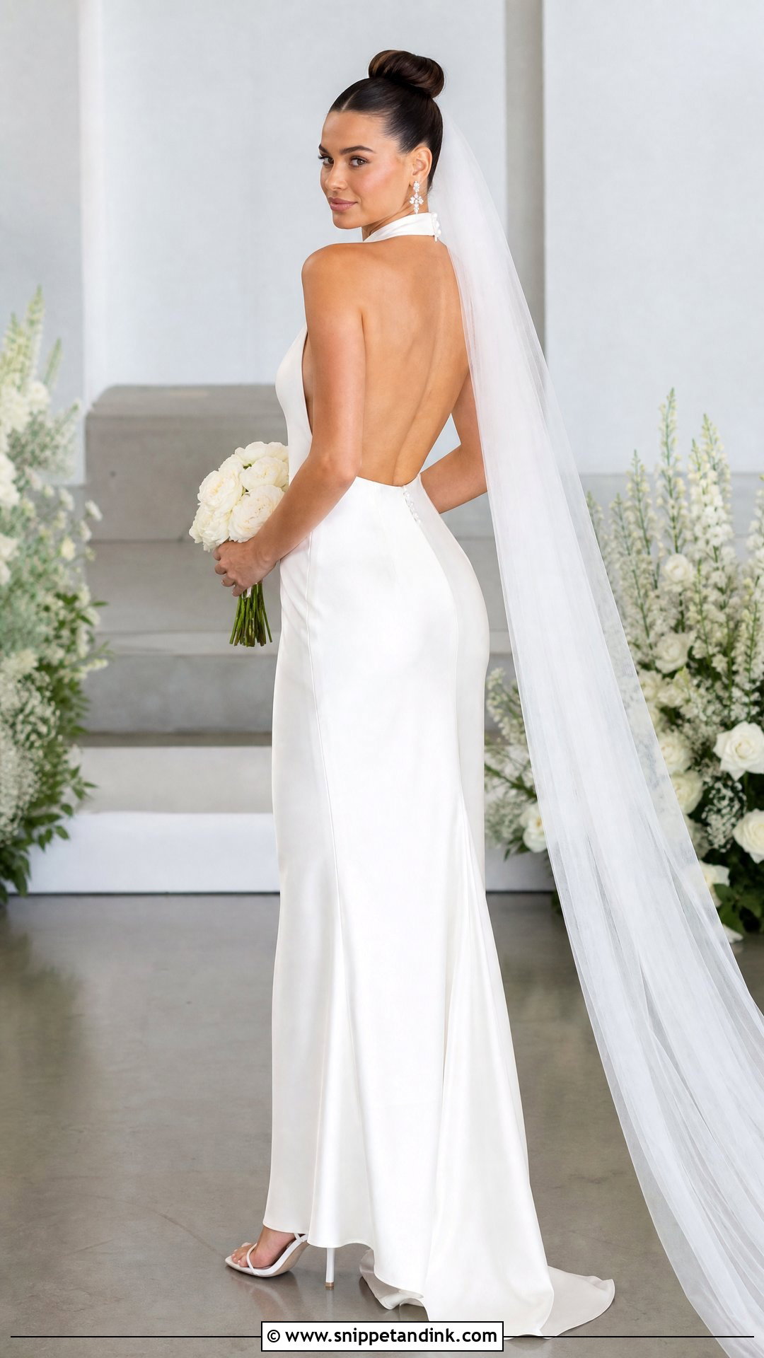 Halter Open Back Wedding Dress - Snippet and Ink - 25 Back of Wedding Dress Ideas