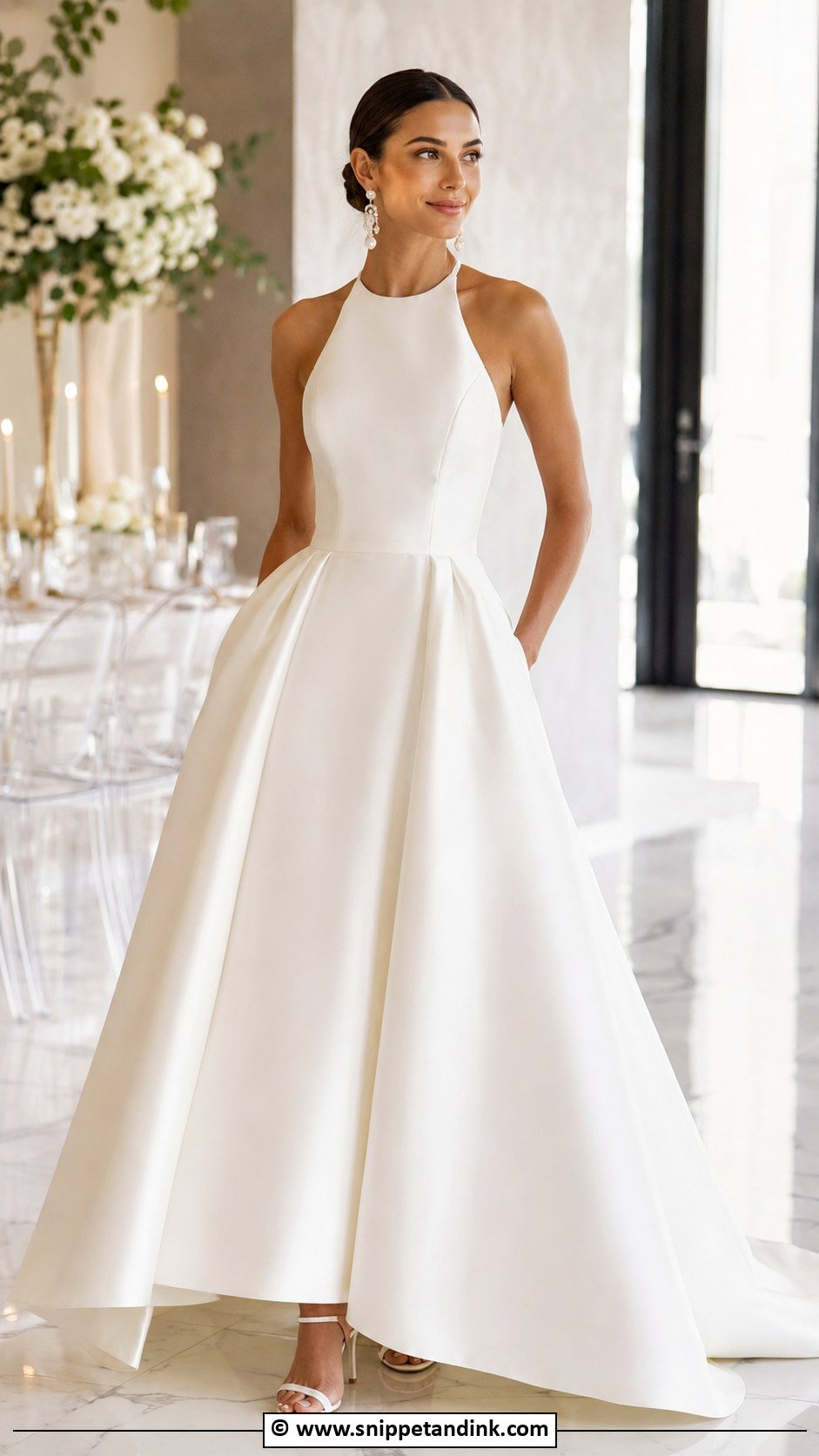 Halter Princess Wedding Dress - Snippet and Ink - 35 Princess Wedding Dresses