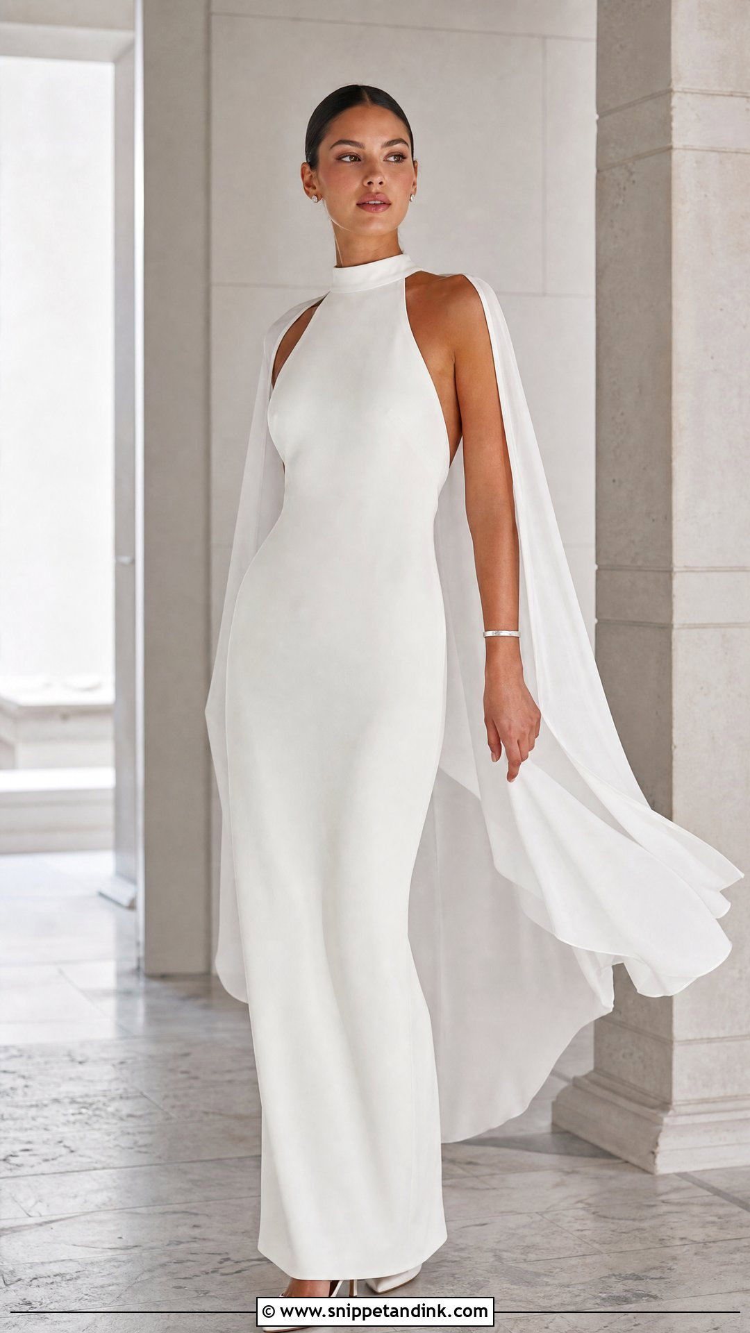 Halter Slim Wedding Dress - Snippet and Ink - 20 Slim Wedding Dresses
