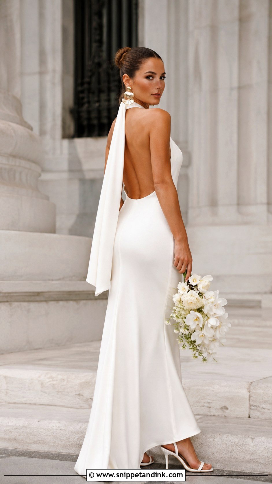 Halter Slip Wedding Dress - Snippet and Ink - 25 Slip Wedding Dress Ideas