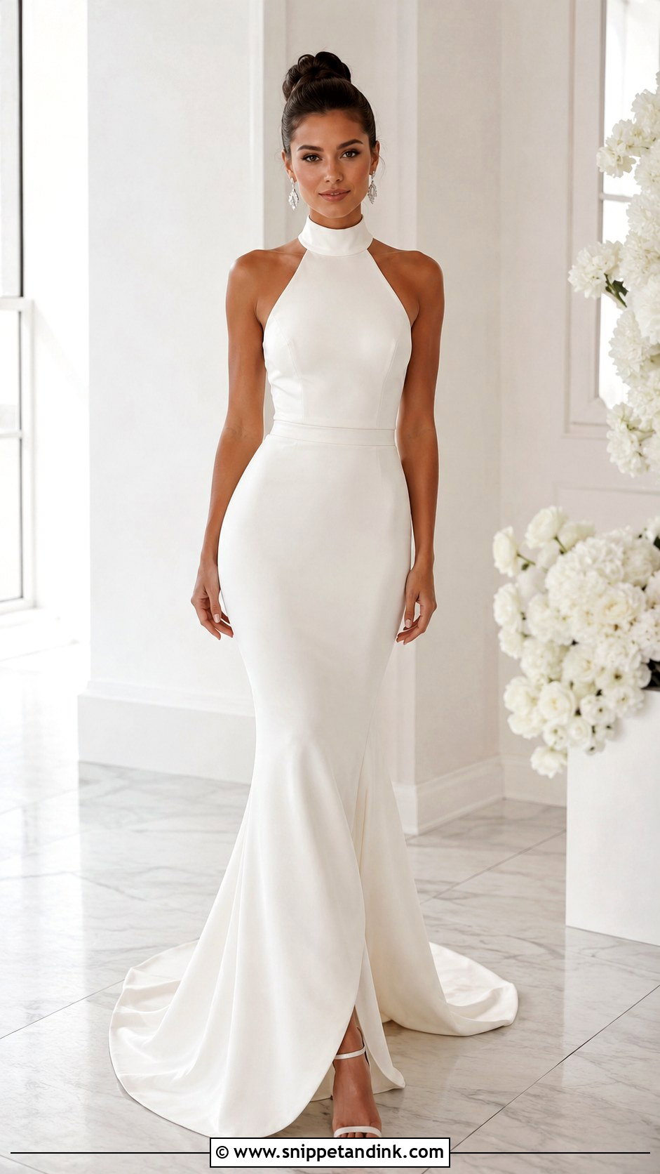 Halter Top And Mermaid Skirt Wedding Dress - Snippet and Ink - 25 Top and Skirt Wedding Dress Ideas