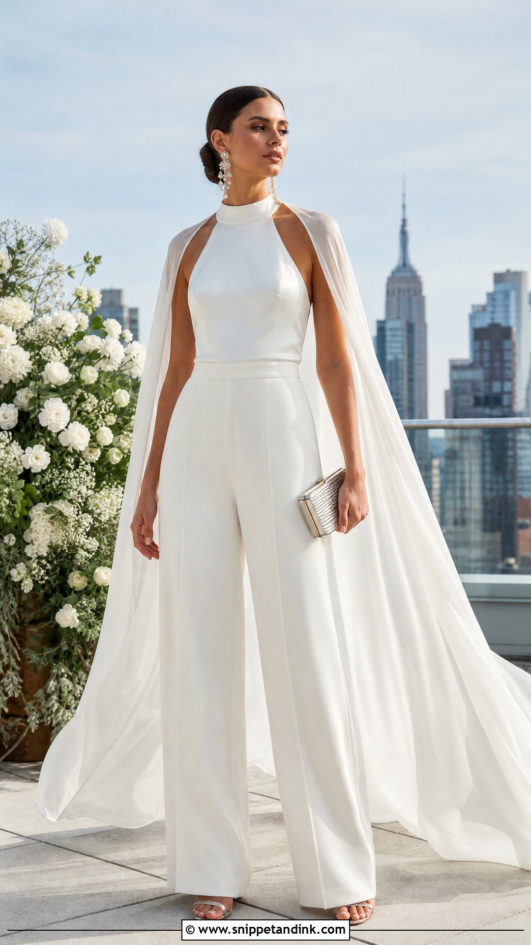 Halter Top And Wide Leg Pants Bridal Separates - Snippet and Ink - 25 Bridal Separates Ideas