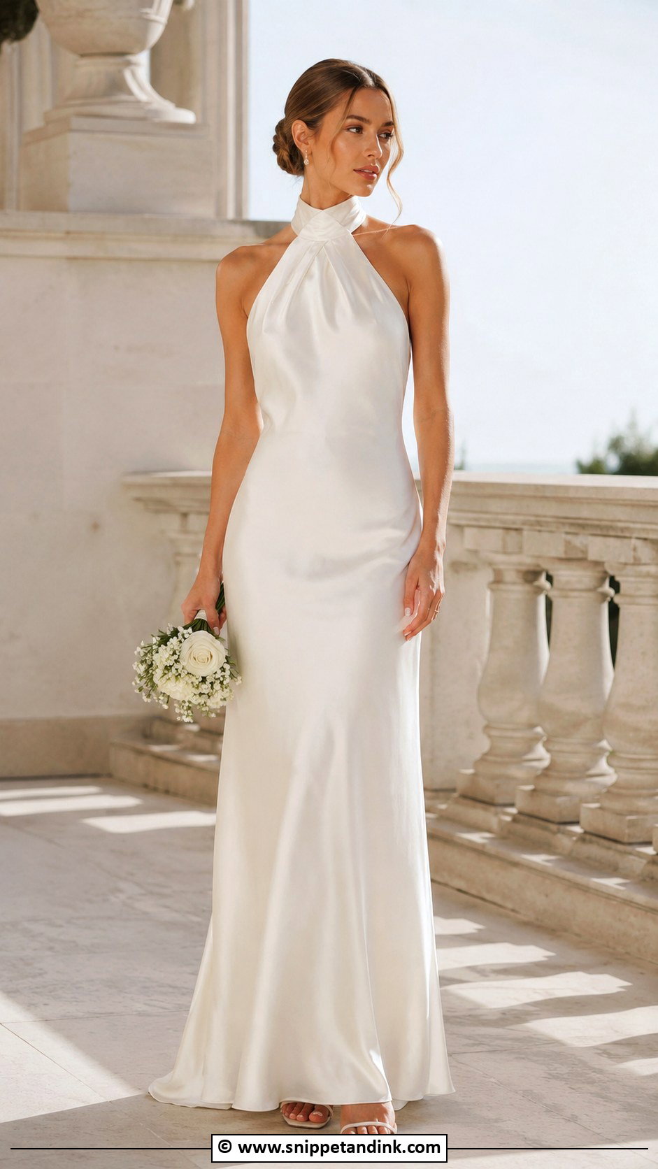 Halter Wedding Dress - Snippet and Ink - 30 Wedding Dress Aesthetic Ideas