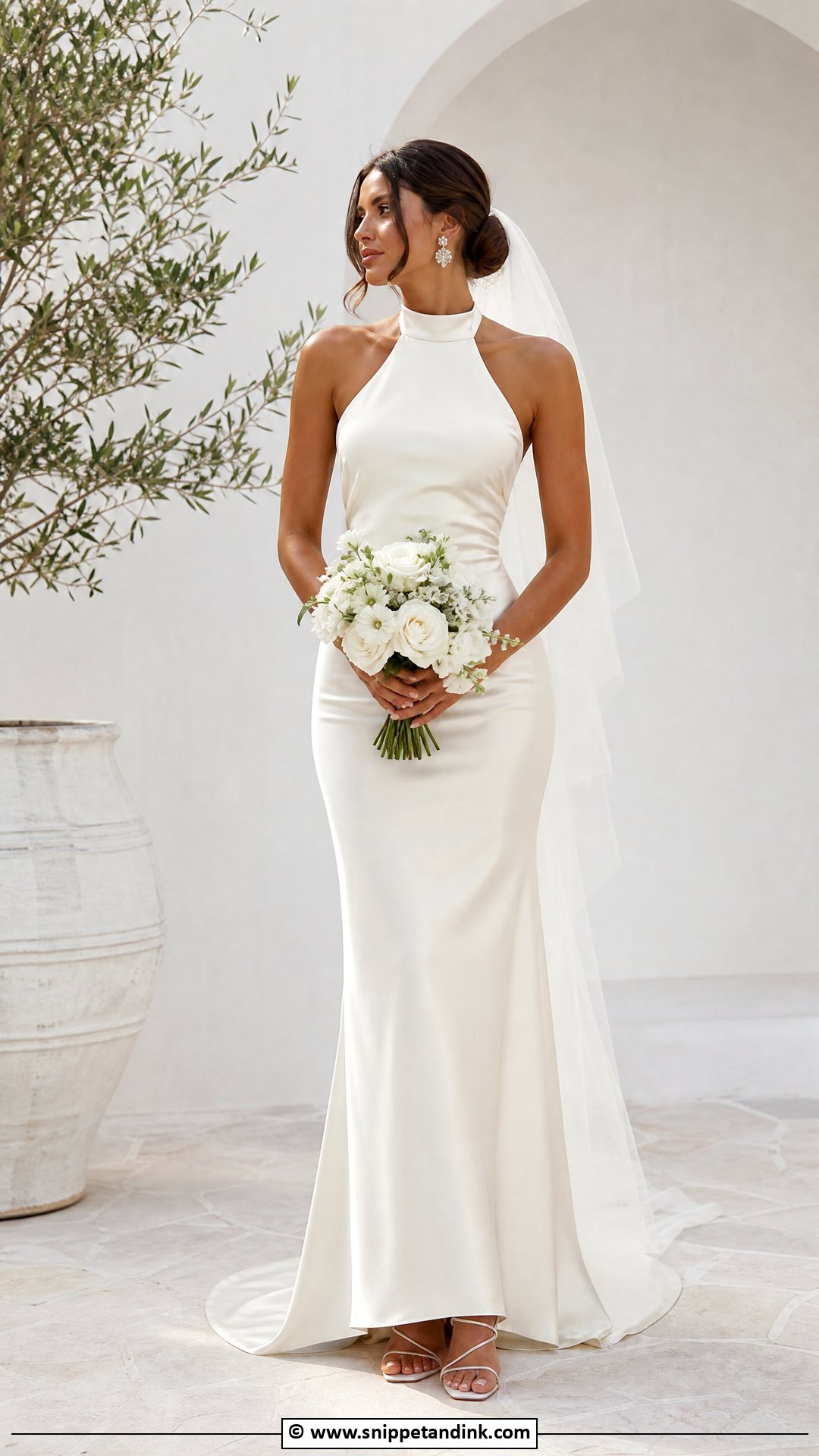 Halter Wedding Dress - Snippet and Ink - 35 Dreamy Wedding Dress Ideas
