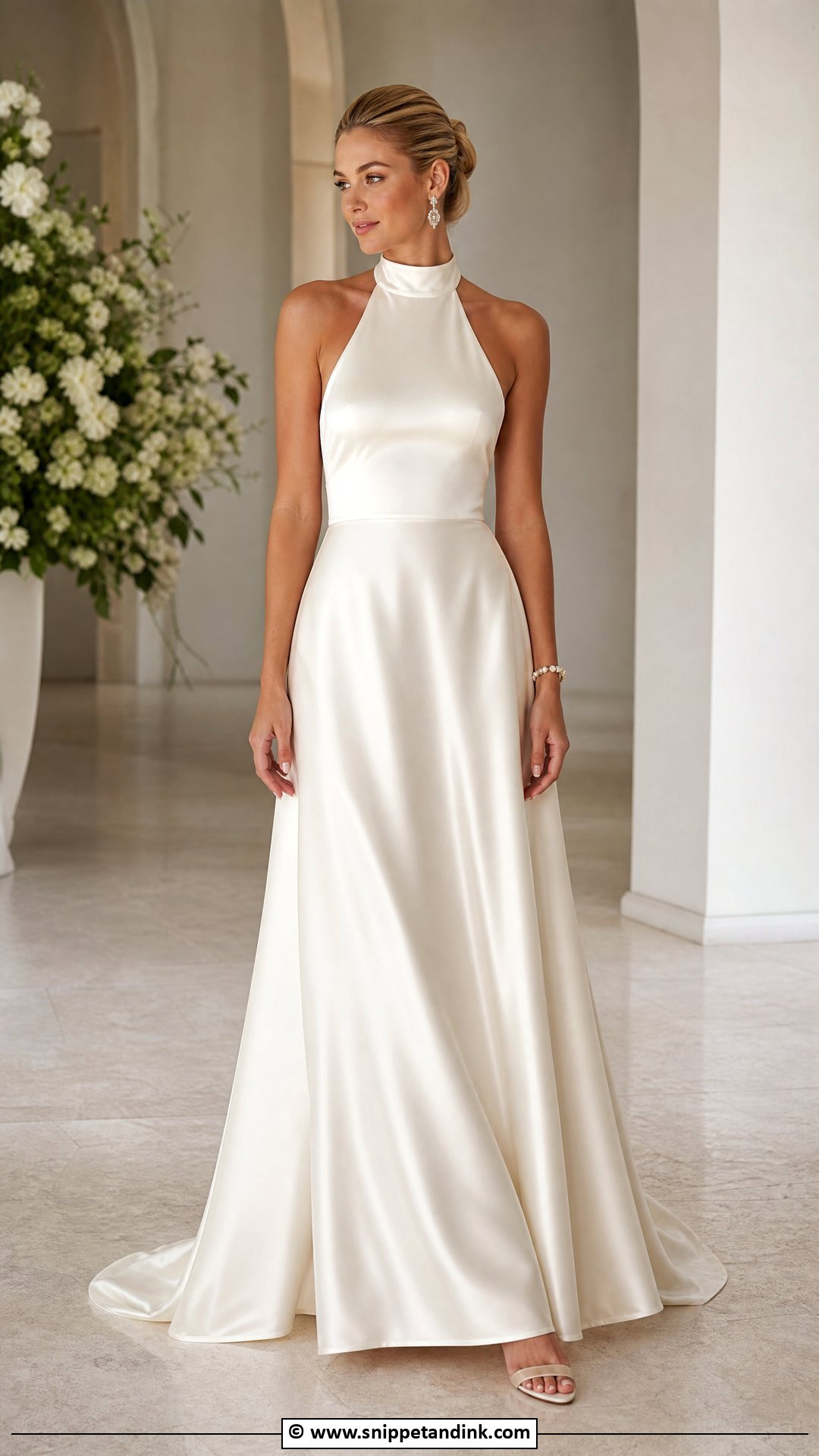 Halter Wedding Dress - Snippet and Ink - 35 Elegant Wedding Dress Ideas