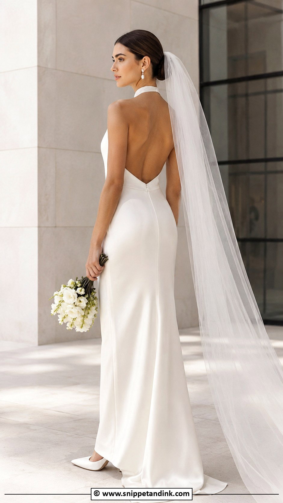 Halter Wedding Dress - Snippet and Ink - 35 Wedding Dress Ideas