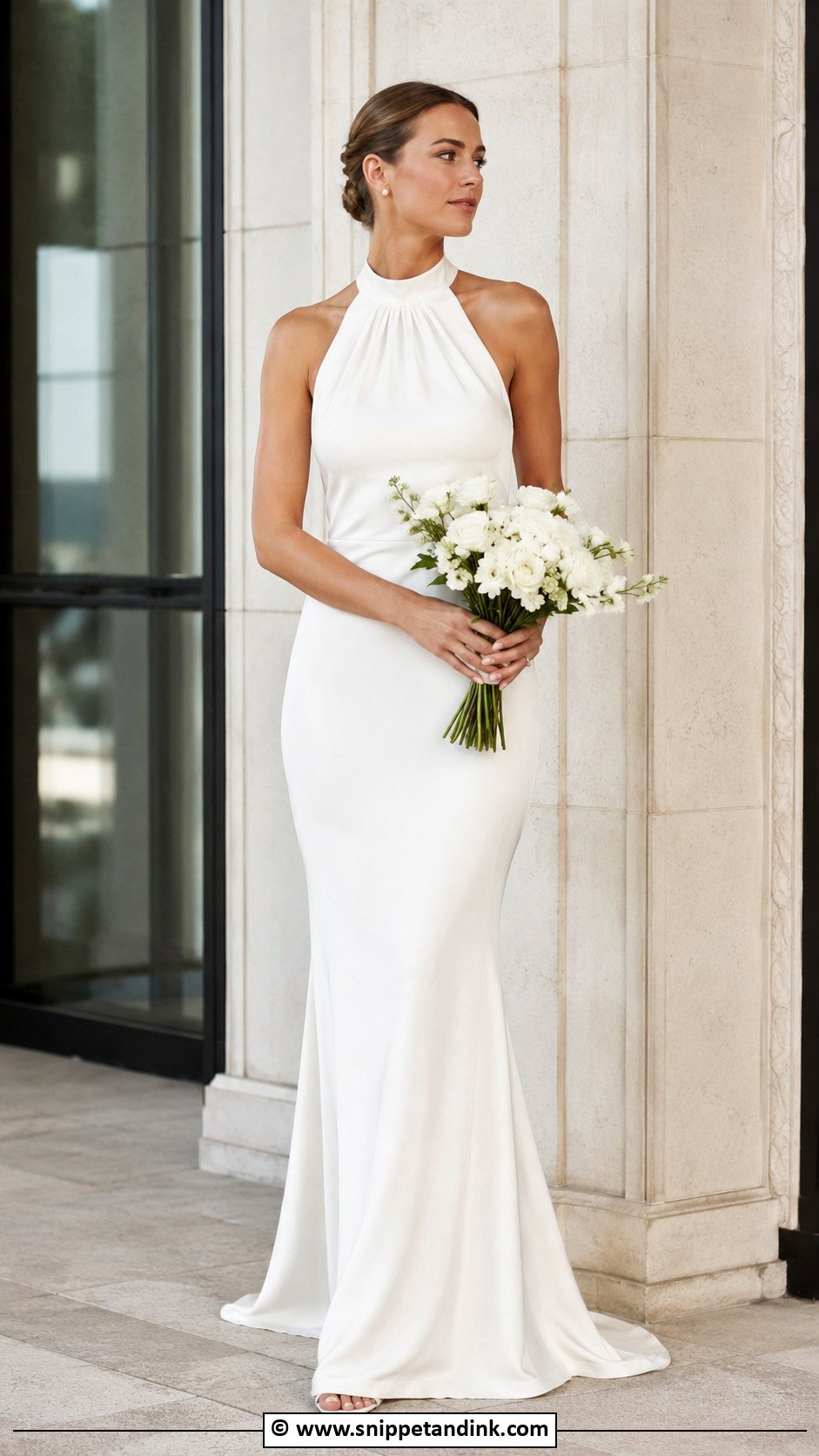 Halter Wedding Dress - Snippet and Ink - 30 2 Piece Wedding Dress Ideas