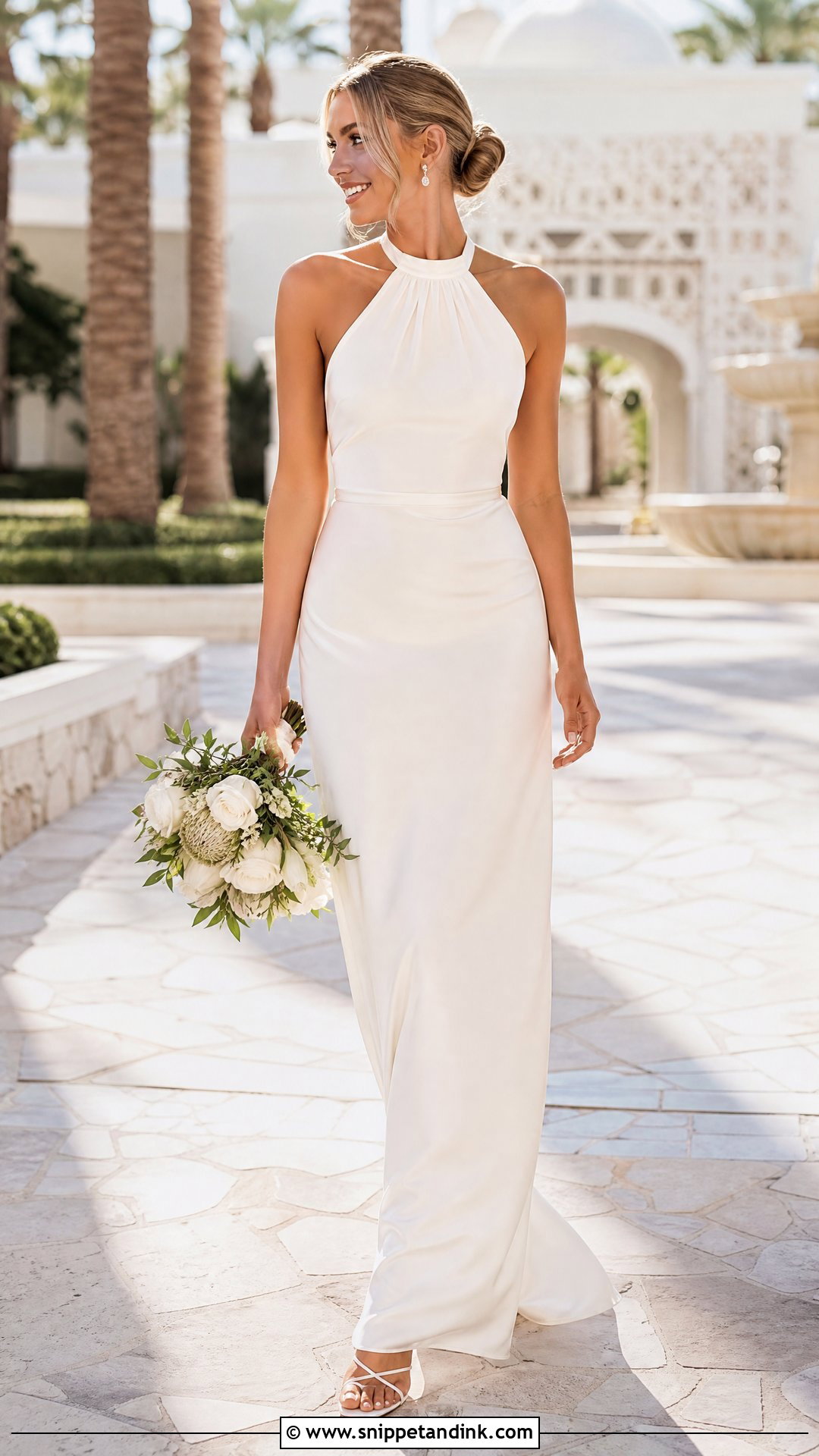 Halter Wedding Dress - Snippet and Ink - 25 Las Vegas Wedding Dresses