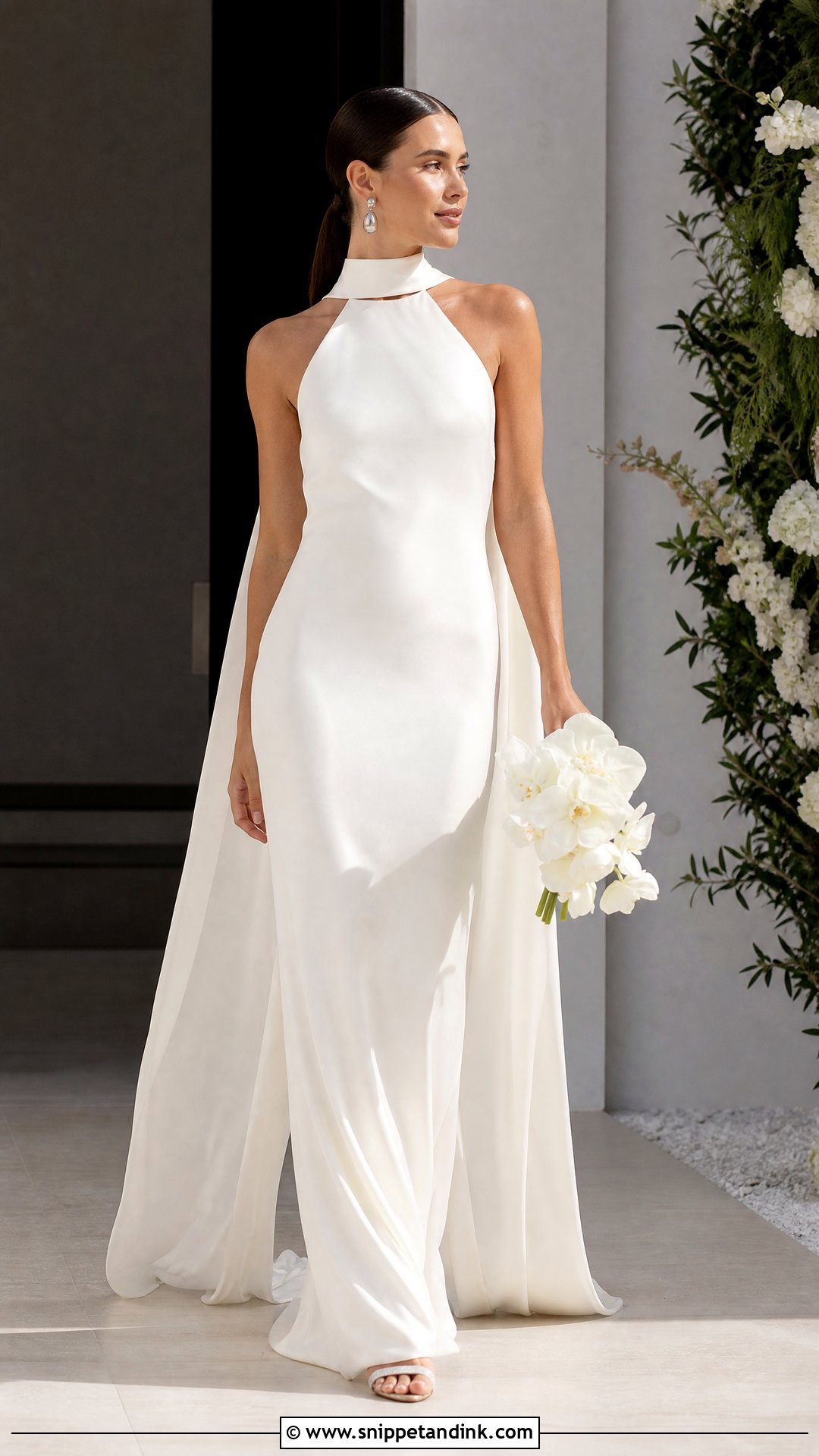 Halter Wedding Dress With Neck Scarf - Snippet and Ink - 25 Wedding Dress with Neck Scarf Ideas