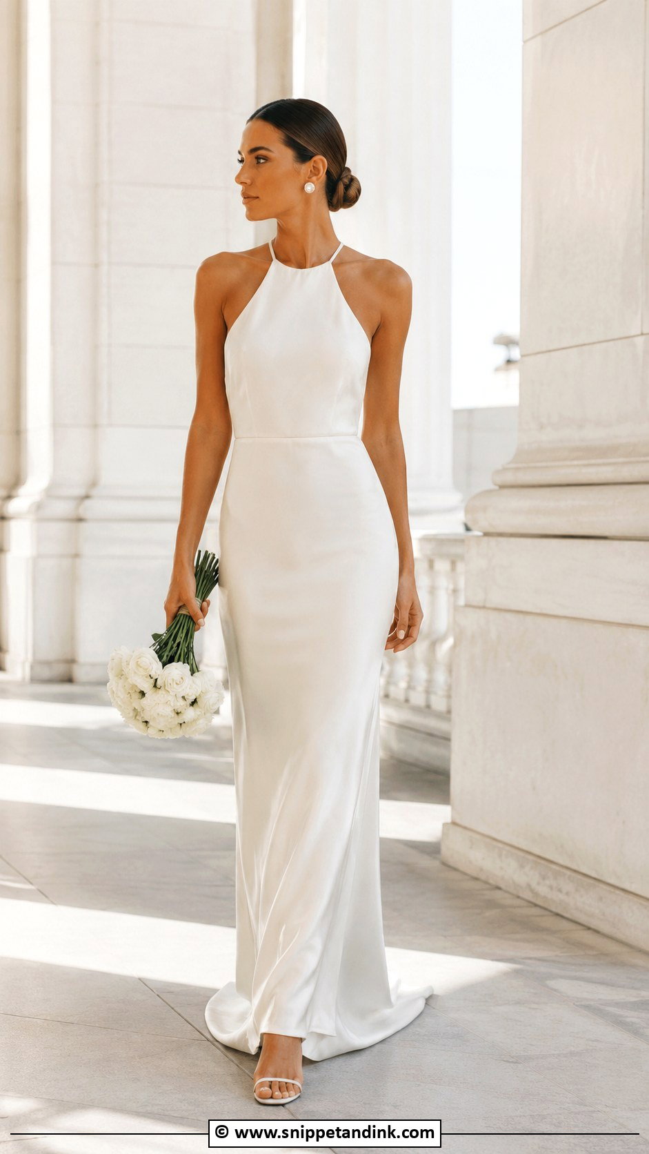Halter Wedding Dress - Snippet and Ink - 25 Trending Wedding Dresses