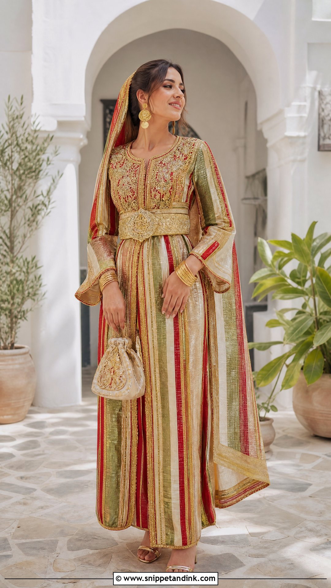 Hammamet Fouta And Blouza Wedding Dress - Snippet and Ink - 20 Tunisian Wedding Dress Ideas