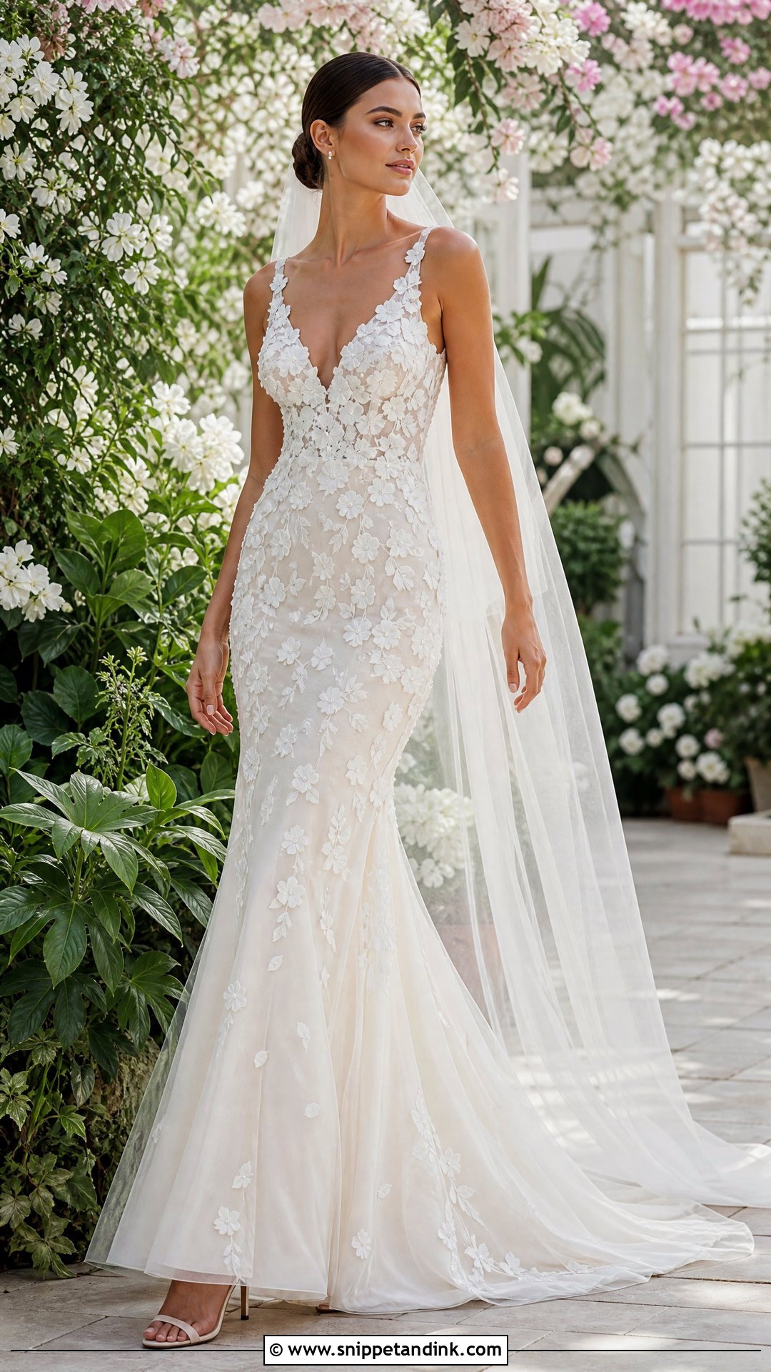 Hand Applique Wedding Dress - Snippet and Ink - 25 Handmade Wedding Dress Ideas