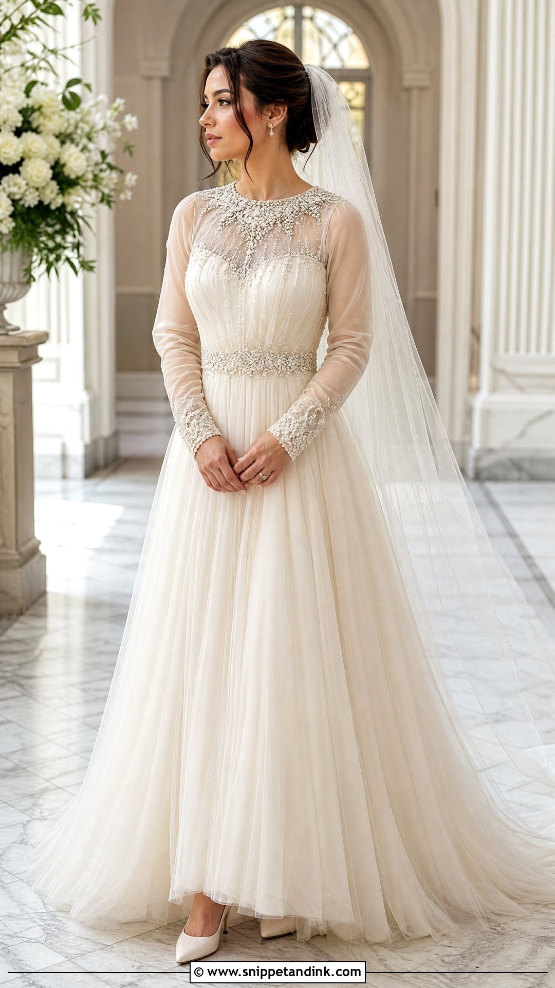 Hand Beaded Homemade Wedding Dress - Snippet and Ink - 20 Homemade Wedding Dress Ideas