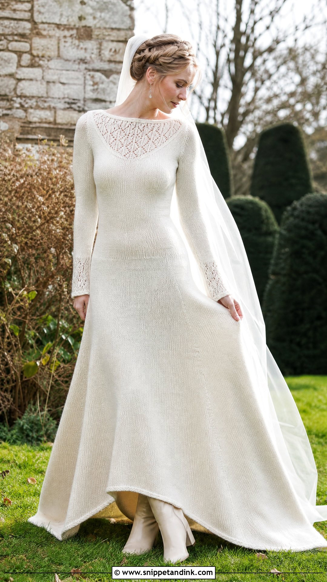 Hand Knit Wedding Dress - Snippet and Ink - 25 Handmade Wedding Dress Ideas