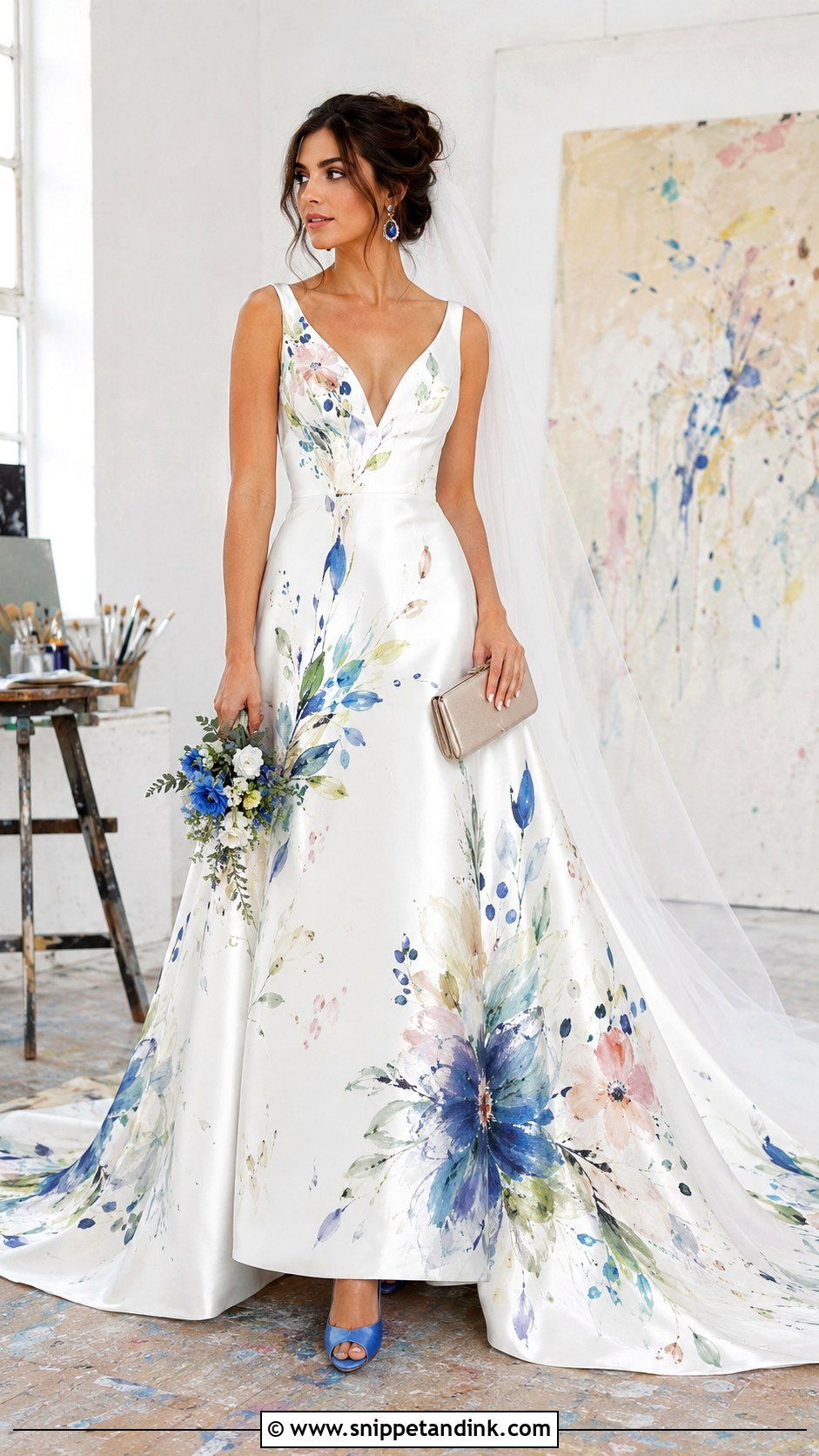 Hand Painted Wedding Dress - Snippet and Ink - 20 Bizarre Wedding Dresses