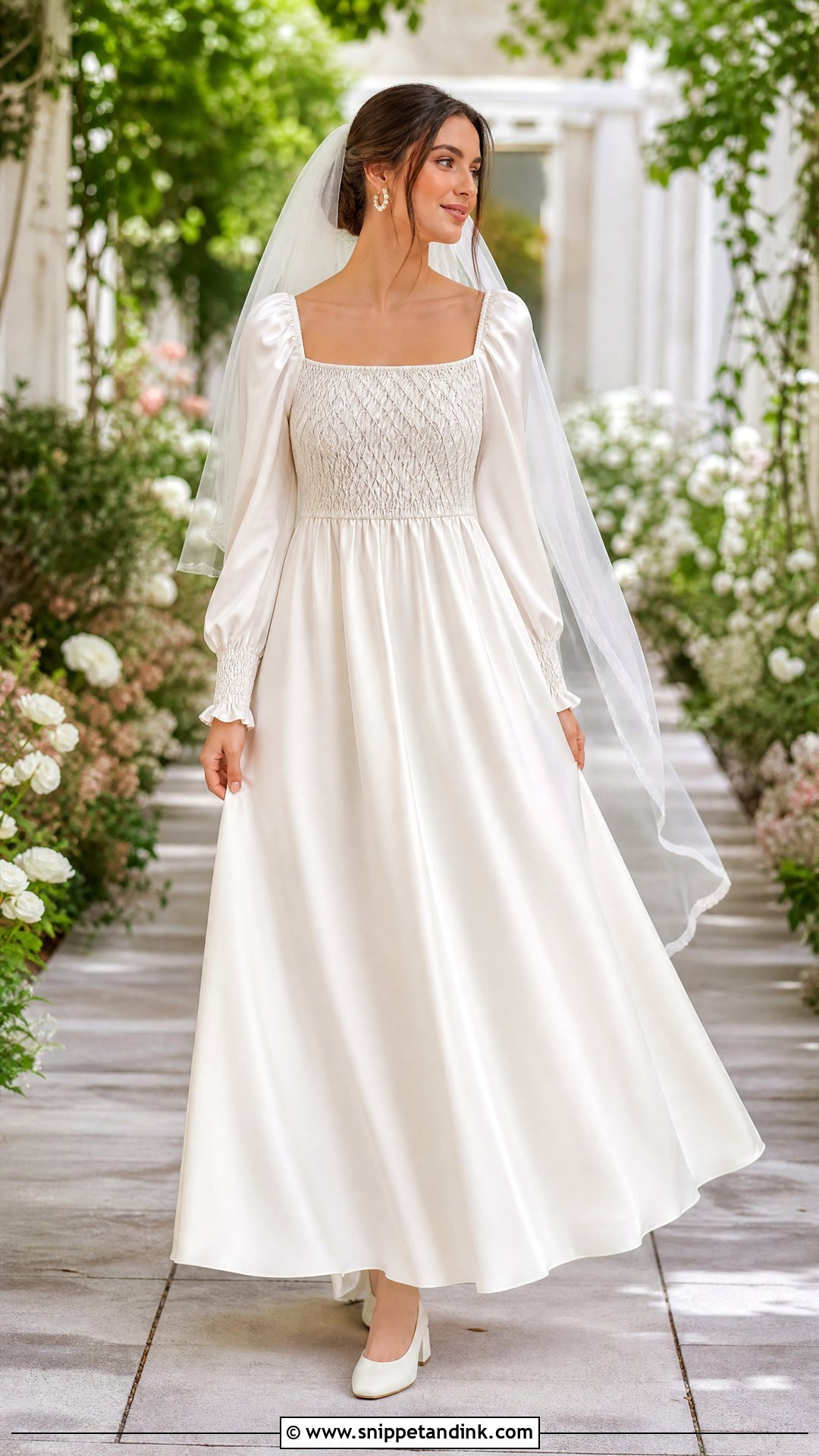 Hand Smocked Wedding Dress - Snippet and Ink - 25 Handmade Wedding Dress Ideas