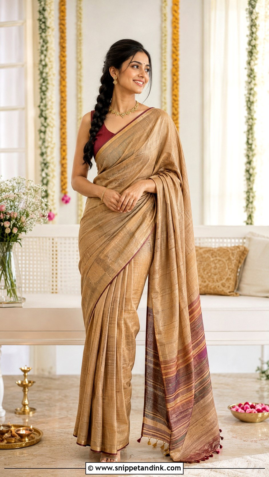 Handloom Saree For Intimate Wedding - Snippet and Ink - 25 Indian Sisters Wedding Dress Ideas