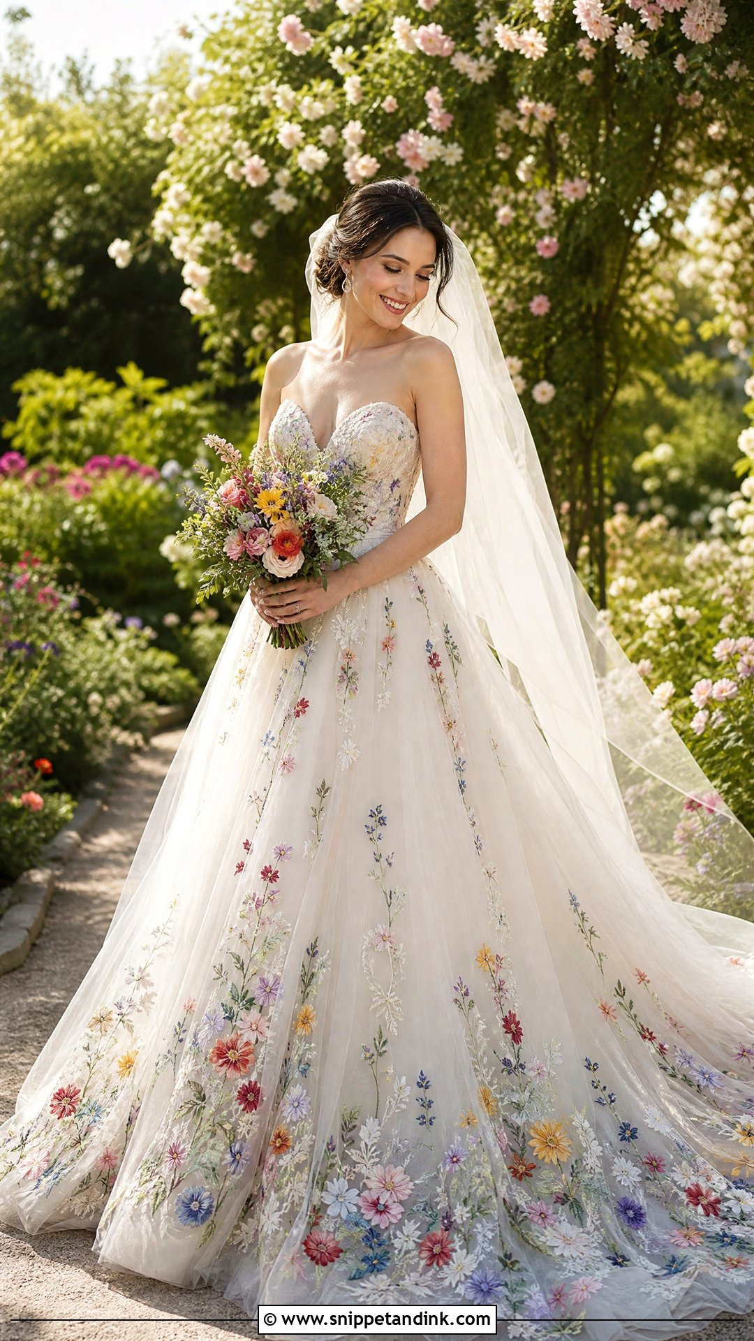 Handmade Colorful Wedding Dress - Snippet and Ink - 25 Handmade Wedding Dress Ideas