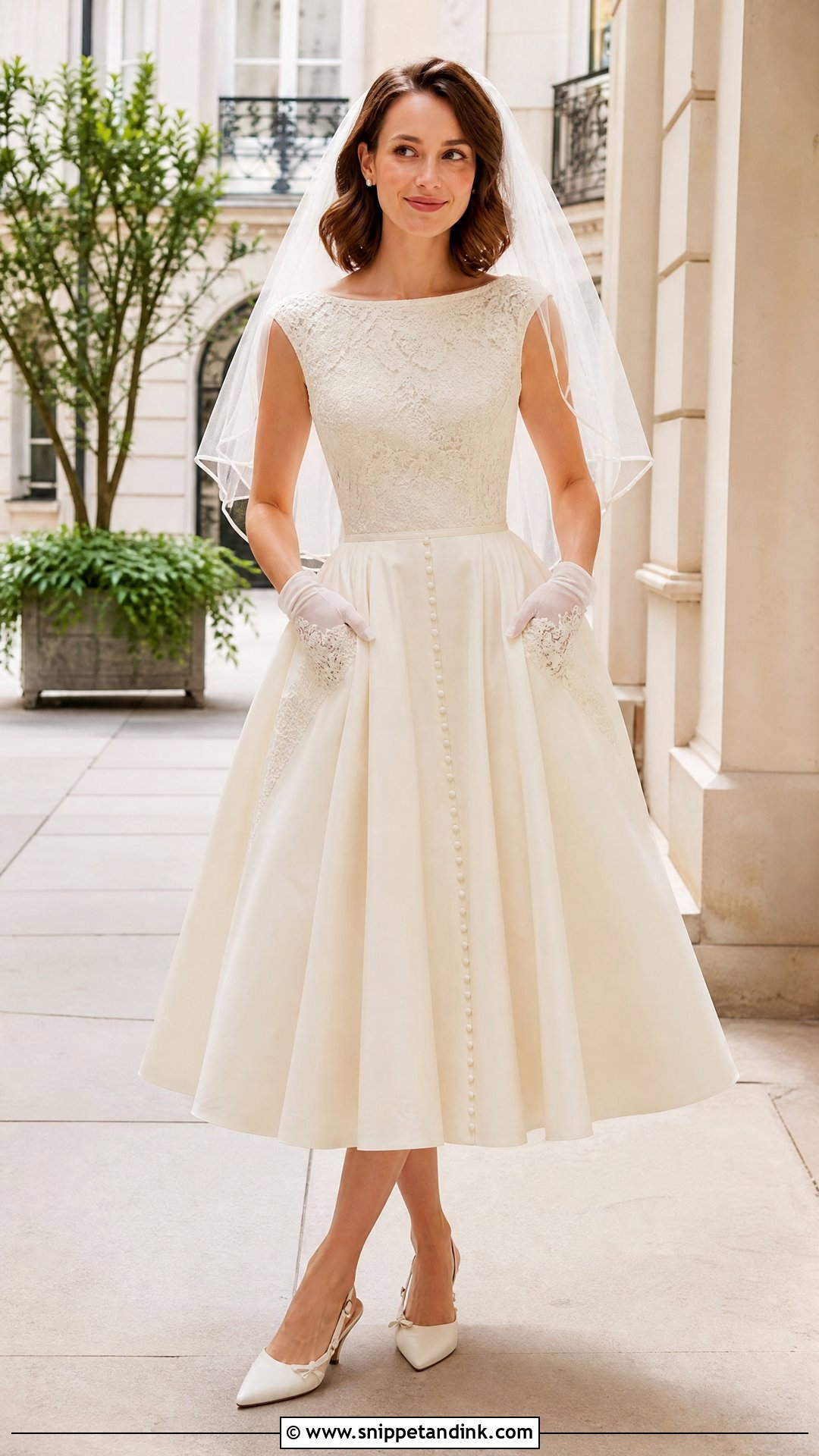 Handmade Tea Length Wedding Dress - Snippet and Ink - 25 Handmade Wedding Dress Ideas