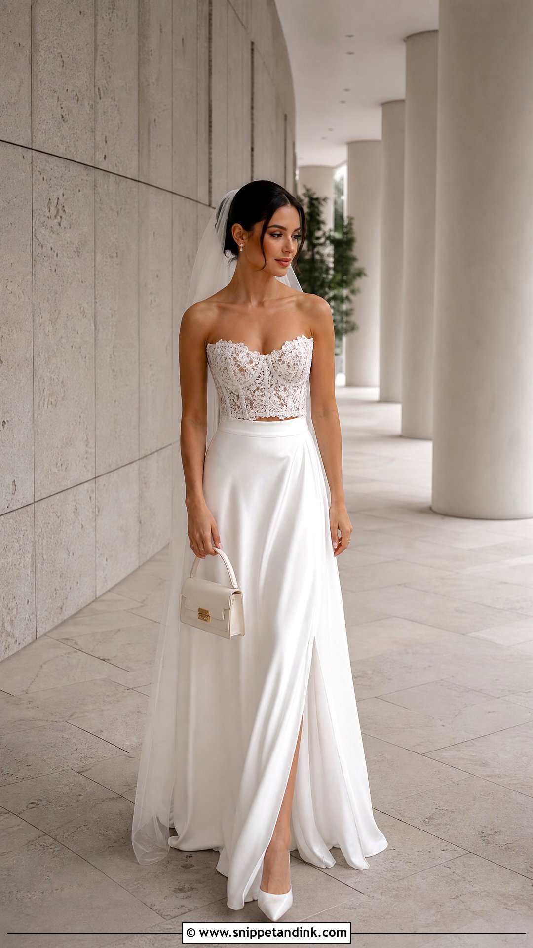 Handmade Two Piece Wedding Dress - Snippet and Ink - 25 Handmade Wedding Dress Ideas
