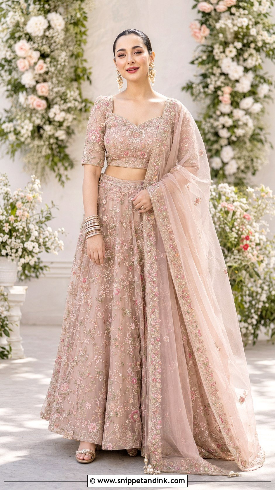 Hania Amir Gold Tissue Lehenga - Snippet and Ink - 20 Hania Amir Wedding Dresses