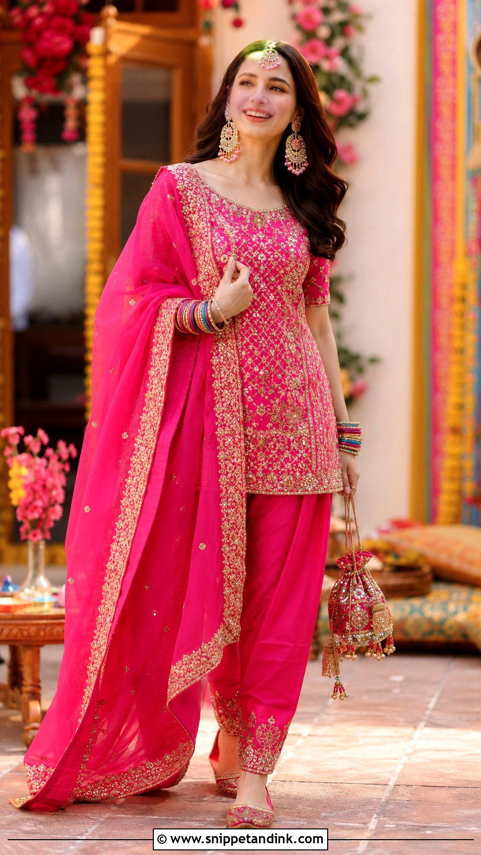 Hania Amir Hot Pink Bridal Salwar Suit - Snippet and Ink - 20 Hania Amir Bridal Dress Ideas